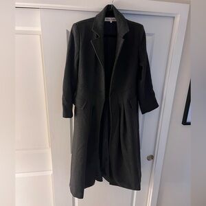 We The Free Wool Duster Victorian Jacket, Heather Charcoal, Size XS